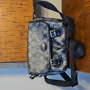 Vinyl coach bag